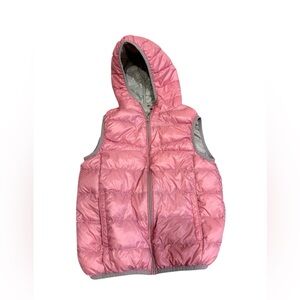 Kali Pink Hooded Puffer Vest